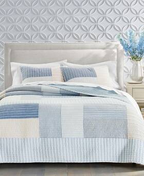 Charter Club 194137222180 Seaside Patchwork 3-pc. King Quilt Set