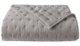 Charter Club 194145541198 Cotton Velvet Full / Queen Quilt Slate Grey New