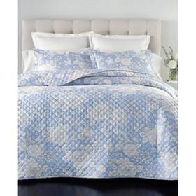 Charter Club 732998238027 Damask Quilted Printed Cotton 2 Pc. Coverlet Set Twin