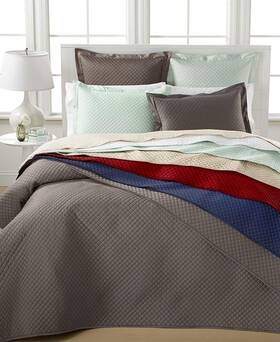 Charter Club 732998792819 Damask Quilted King Coverlet Set Smoke Grey