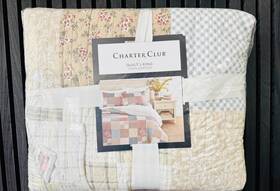 Charter Club 766390903153 Farmhouse Refresh King 100% Cotton Quilt 260