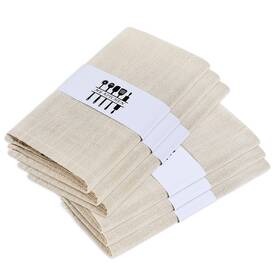 Chassic 723202978662 Rustic Natural Washable Cotton Linen Napkin Set Soft Comfortable And Reusabl