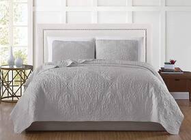 Chezmoi Collection 840079122506 Frederick 3-piece Lightweight Cooling Quilt Set - Blend Of