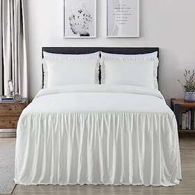 Chezmoi Collection 840079139528 Sinclair 2piece Ruffle Skirt Bedspread Set French Country Chic Farmhouse Twin Iv