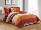 Chezmoi Collection Nova Floral Medallion Bedspread Coverlet Set With Fitted