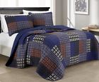 Chezmoi Collection Reversible Cotton Bedspread Quilt Set Sherman
