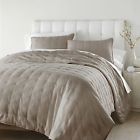 Chezmoi Collection Riley Solid Prairie Sand Tufted Soft Cotton Quilt
