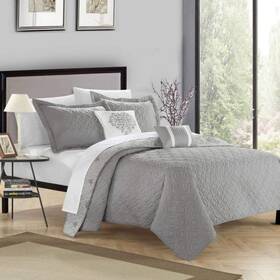 Qs4246 Chic Home Zoe 5-piece Quilt Set