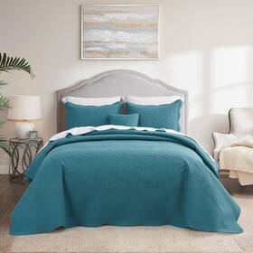 2-lagoon Chixin H-5370 Oversized Bedspread Coverlet Set King/cal King 120 Inch X118