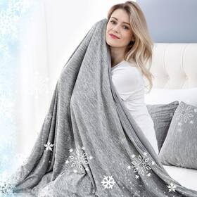 01-grey Choshome Zfs101 Cooling Blanket For Hot Sleepers King 90 Inch X 108