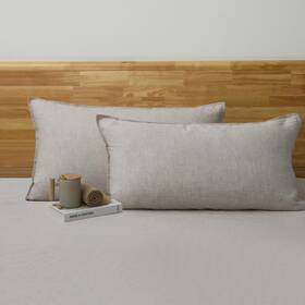 36-linen Chuffed Lpc-20 100% French Linen Pillow Cases King Size Set Of 2 Luxury Washed Flax