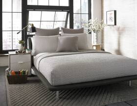 206776 City Scene - Twin Quilt Set Reversible Cotton Bedding With Matching Sham Lu