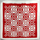 1626 Ck Lancaster County Quilting Creations Large Red White Wild Goose