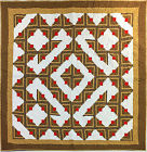 Ck-1648 Lancaster County Quilting Creations Earth Tone Log Cabin Abstract Modern