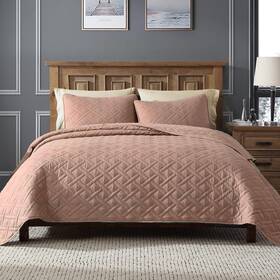 Cleva 939349524776 Clevahome Quilts Bedding Set For King Bed Sandy Brown Bedspreads Ultra Soft