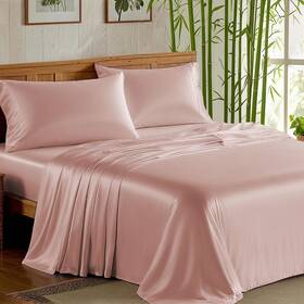 B-bs4q-f Cleva Clevahome Sheets Queen Bed Sheet Set 100% Rayon Derived From Bamboo Luxurio