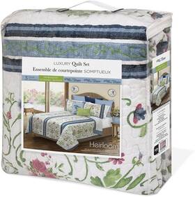 60113.3dq.31 & Co. 313095664652 Full/queen Heirloom Quilt Set 3 Piece