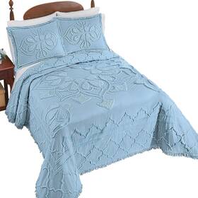 11158 Collections Etc Luxurious Textured Delilah Chenille Bedspread