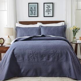Jhfz-05 Comforbed Qucover Oversized King Bedspread 128x120 Soft Microfiber Size