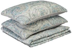 Comfort Spaces 086569899866 Quilt Set-trendy Paisley Summer Cover Cozy Coverlet Lightweight All Season B