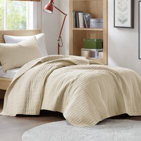 Comfort Spaces 675716968502 Kienna Quilt Set-luxury Double Sided Stitching Design Summer Blanket Lightwe