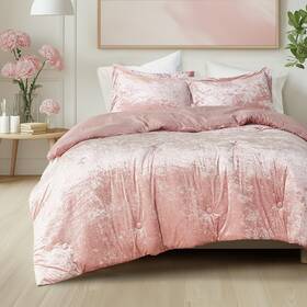 Cs10-1453 Comfort Spaces Juliette Luxe Comforter Set Velvet Lush With Soft Brushed Micr