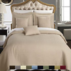 Comin16ju026038 Royal Hotel Checkered Style Soft And Plush Coverlet 825624683282