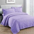 Comin16ju032422 Fancy Linen Collection Luxury Bedspread Coverlet Embossed Bed Cover Solid