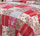 Comin18ju025971 English Roses Quilt Set Cotton Rich Prewashed Bedspread 815139021556