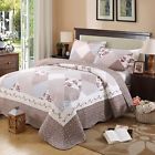 Comin18ju071955 Comforbed Best Antique Floral Print Boho Bedding Quilt Sets Queen
