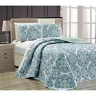 Comin18ju083313 Fancy Linen Collection Pc Bedspread Cover Modern Reversible 635309755773
