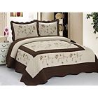 Cominhkr082008 Finehome High Quality Fully Quilted Embroidery Quilts Bedspread 657621337505
