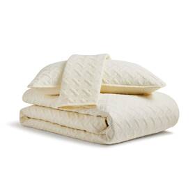 Cosy House Collection 812459037908 Luxury Rayon Derived From 3-piece Quilt Set - Ultra Soft Quilted Coverlet Bed