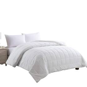2024717 Cotton Loft Messy Washed Bed Blanket Full/queen White
