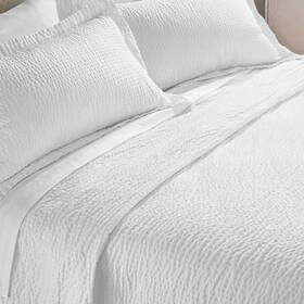 Courtyard By Marriott 921459510565 Textured Coverlet - Lightweight With Wash-activated Ripple Texture E