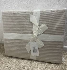 Bcdwk6171 Cozy Earth Bamboo Coverlet King Driftwood Stripes Rectangular Bedding