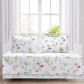 Cozy Line Home Fashions 705353250842 Summer Bloom Azalea Floral 4-piece Multi-colored Reversible Microfiber Polyester