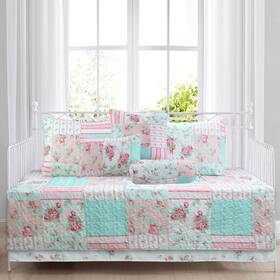 Cozy Line Home Fashions 737107954218 Azalea Floral Chintz Paisley Microfiber Reversible Quilt Bedding Set Coverlet