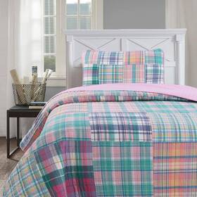 Bb2019-002t Cozy Line Home Fashions Fashion Quilt Bedding Set 86 Inch X 68 Cotton Multi-colored 2-piece