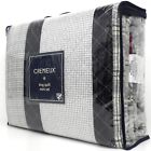 Cremieux Plaid Stripe King Quilt Set New Benson Black Blue