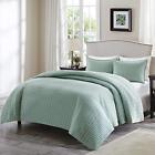 Cs140051 Comfort Spaces Kienna Quilt Mini Set Piece Seafoam 675716895211