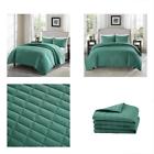 Cs140748 Comfort Spaces Kienna Quilt Mini Set Piece Teal 086569973603