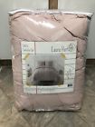 Cs2013bgtx-1500 Laura Hart Kids Pleated Comforter Set Blush Gray Twin Xl