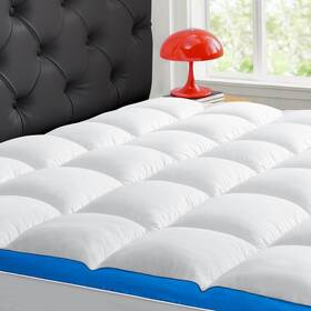 Cymula 732262981772 Queen Mattress Topper Cooling Pad Cover Pillowtop For Bed Ba