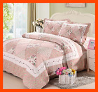 D3 Cooperation Cotton Floral Pink Hue Queen Size Bedding 702563001561