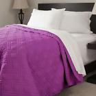 D6fdych51a General Bedspread Home Solid Bed Quilt Coverlet Decor Lavish Purple