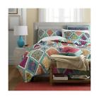 Dabd1333-california-king Silver Line Floral Patchwork