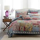 Dada Bedding Collection 3 Piece King Set 100 Cotton Dark Elegance Floral Patchwork Quilt Cover 819342010352
