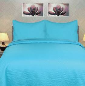 Comin16ju041865 Dada Bedding Collection Turqouise Blue Bedspread Lightweight Bright Quilted Lagoon
