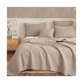 Jhw-585-q Dada Bedding Collection Elegant Matelasse Bedspread Set - 100% Cotton Fabric Floral Sand